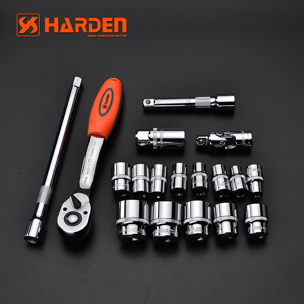 Harden Dr. Socket Set 1/2 Inch & 1/4 Inch 77 Pcs./set. Vehicle Tools ...