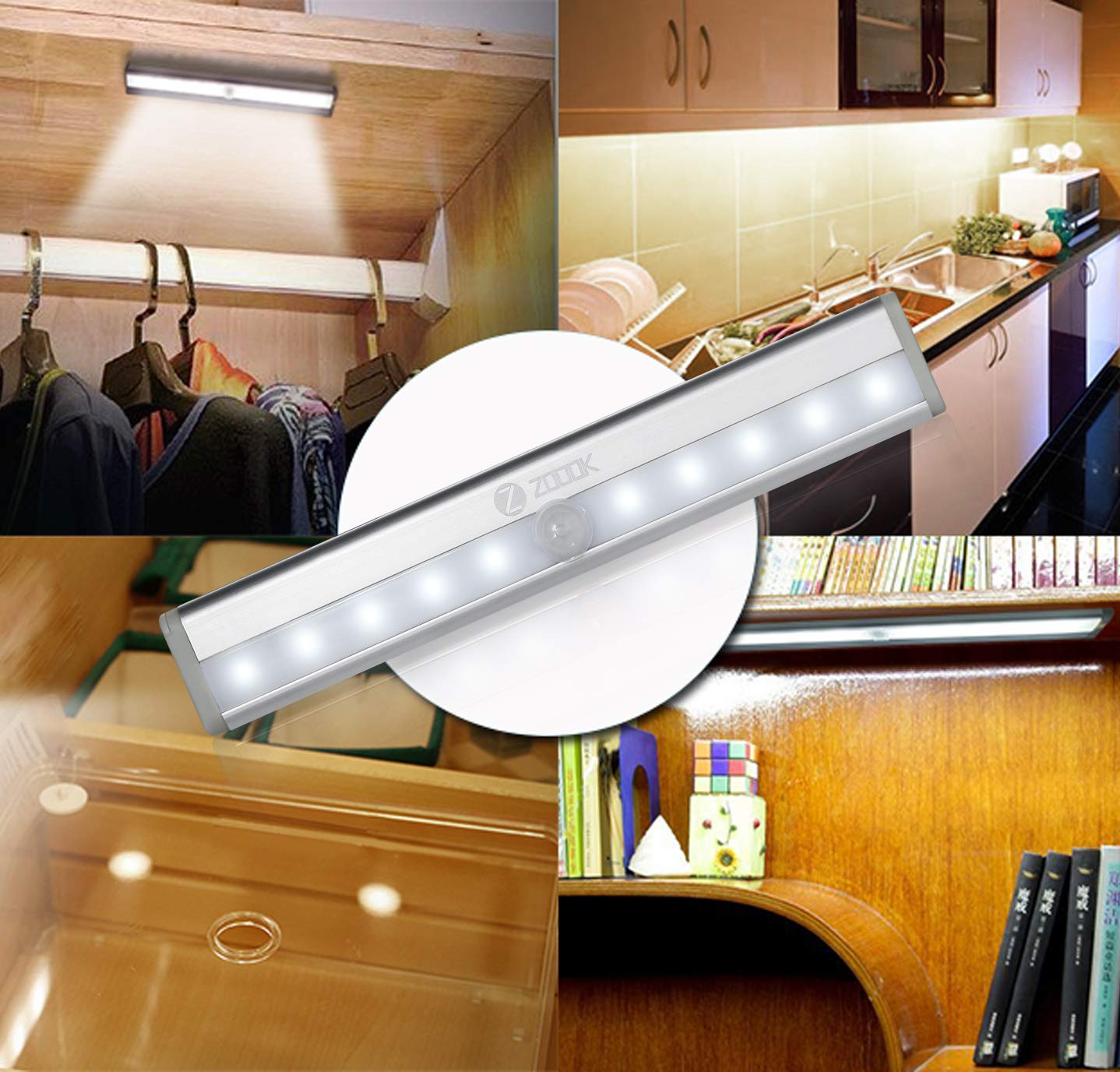 Zoook Sense Motion Sensor LED Light with 10 Led Bulbs and Very Bright