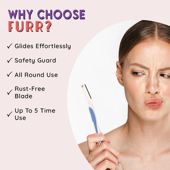 Pee Safe Furr Advanced Nano Coated Face Razor For Chin, Upper Lips ...