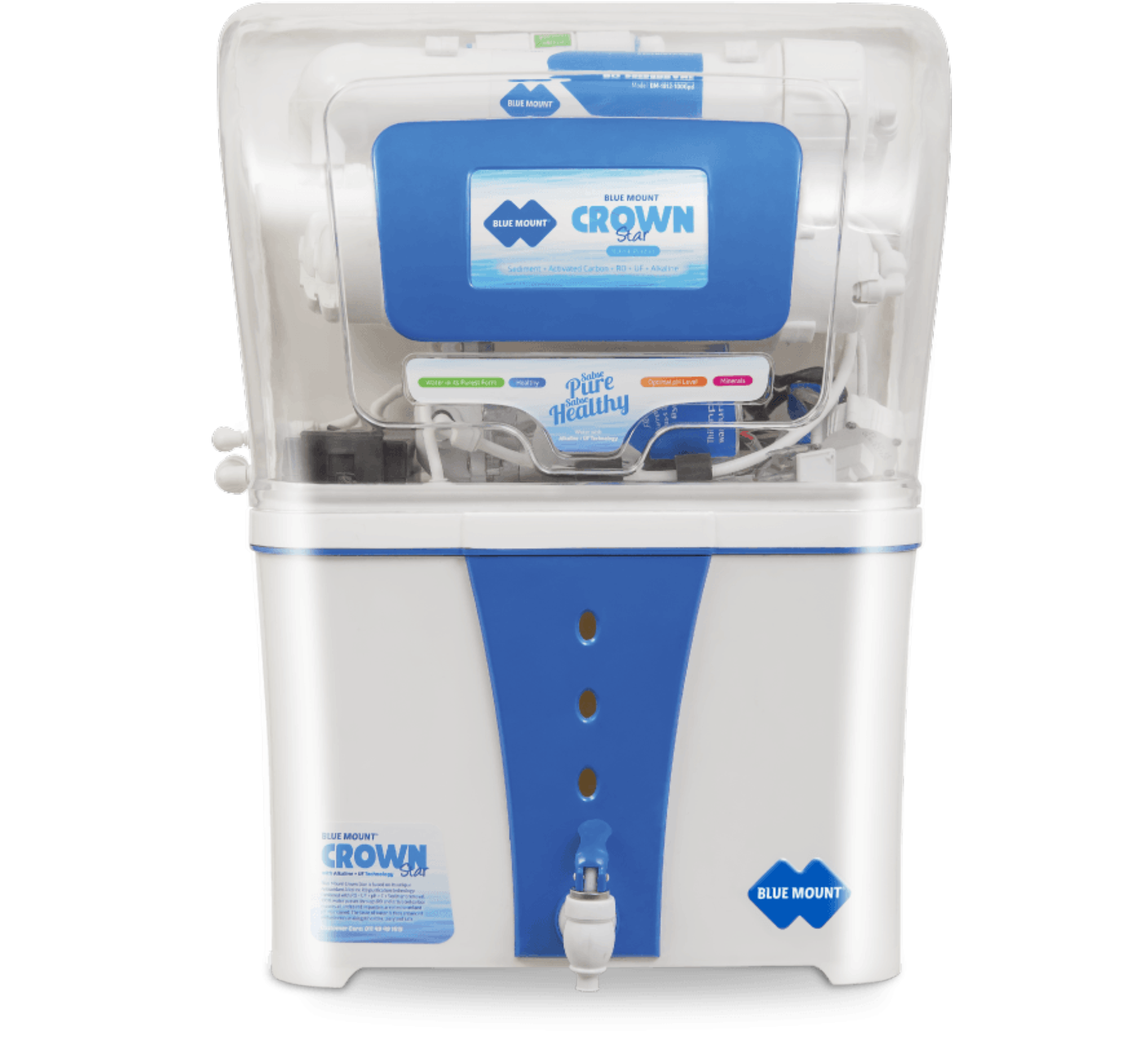 Blue Mount Crown Star - Alkaline RO + UF Water Purifier | Water Filter