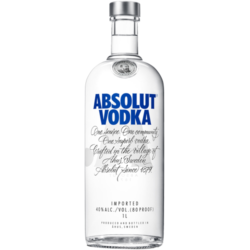 Absolute Vodka, 1000ml