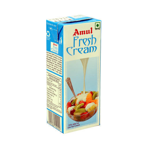 Amul Fresh Cream, 250ml x 32pcs @ Nu. 60