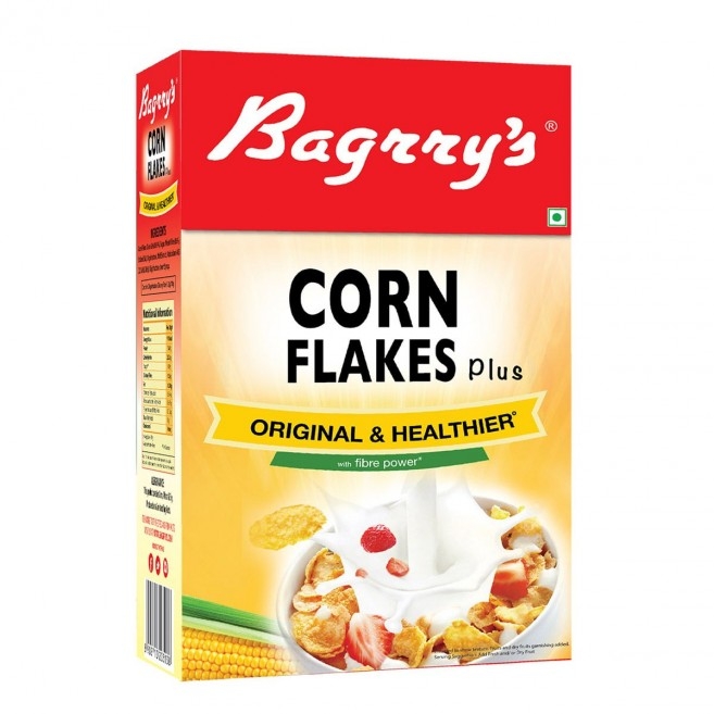 Bagrry's Corn Flakes Plus - Original and Healthier, 250g x 20pcs @ Nu. 85