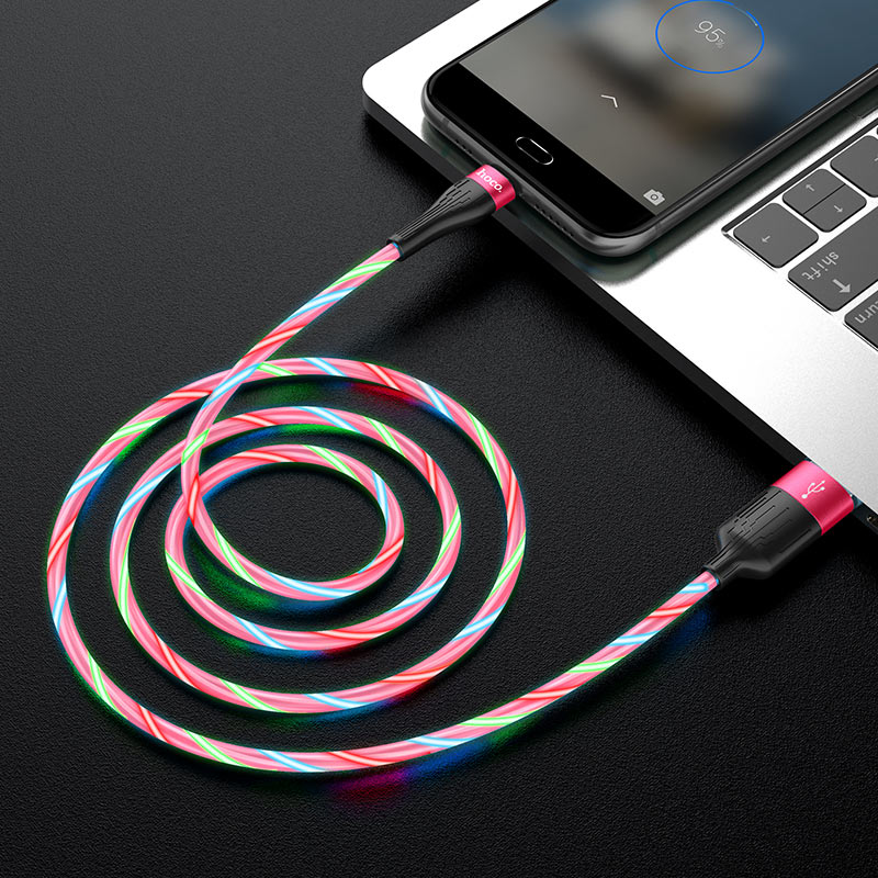 Hoco - Cable USB to Micro-USB Mobile Charger Cable, U85 Charming Night Charging Data Sync (Micro USB)