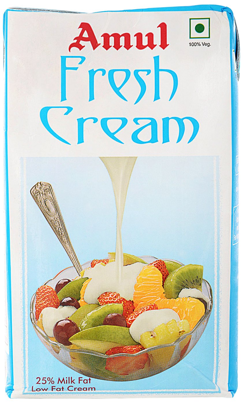 Amul Fresh Cream, TP, 12pcs x 1Ltr @ Nu. 190/-