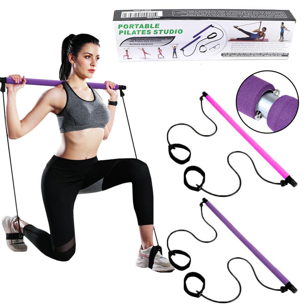 Empower Pilates Resistance Band and Toning Bar Home Gym, Portable Pilates  Total Body Workout, Yoga, Fitness, Stretch, Sculpt, Tone, Retail Babu