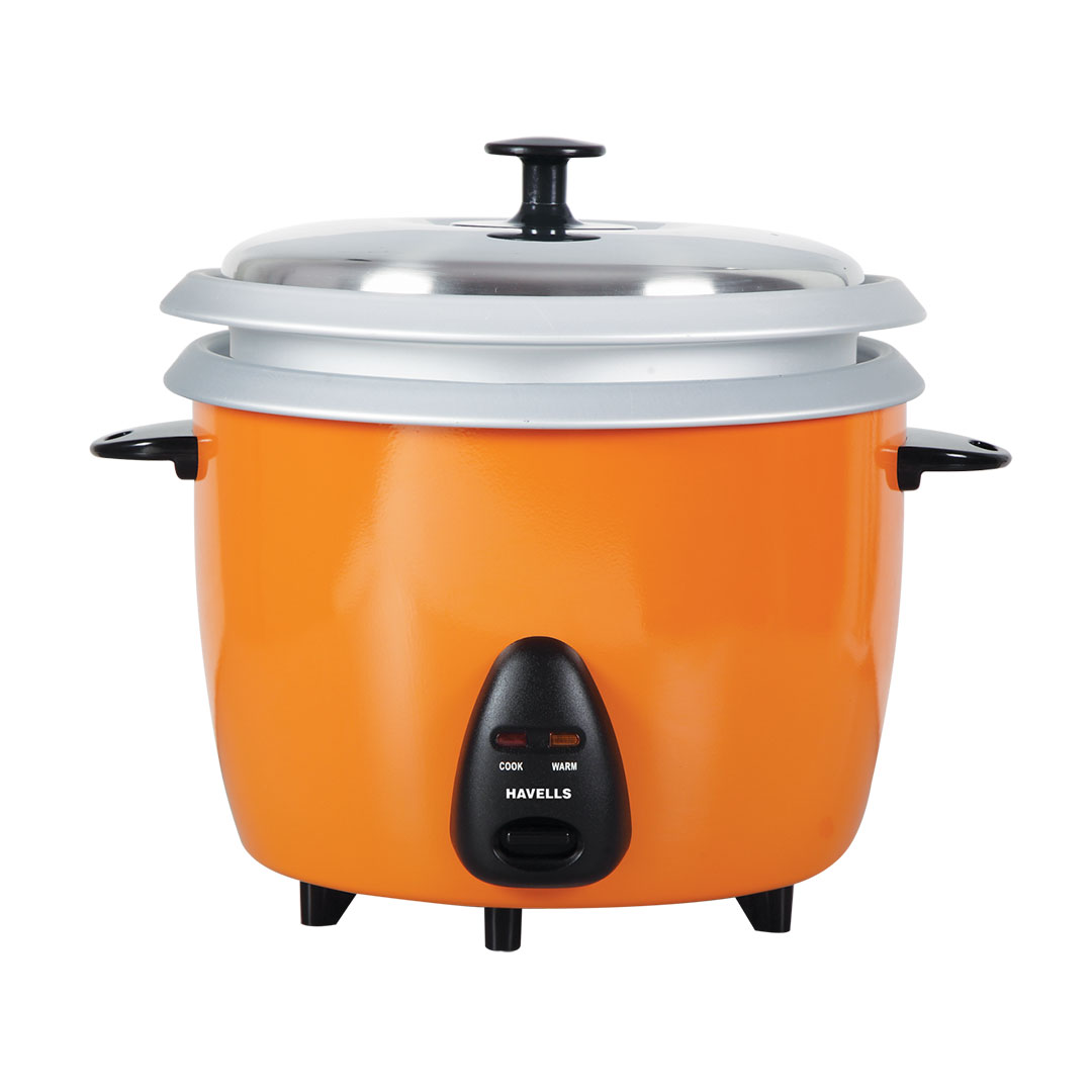 Havells Riso Plus 2.8 L 2 Bowl Rice Cooker (Orange) | Azha's Chim ...