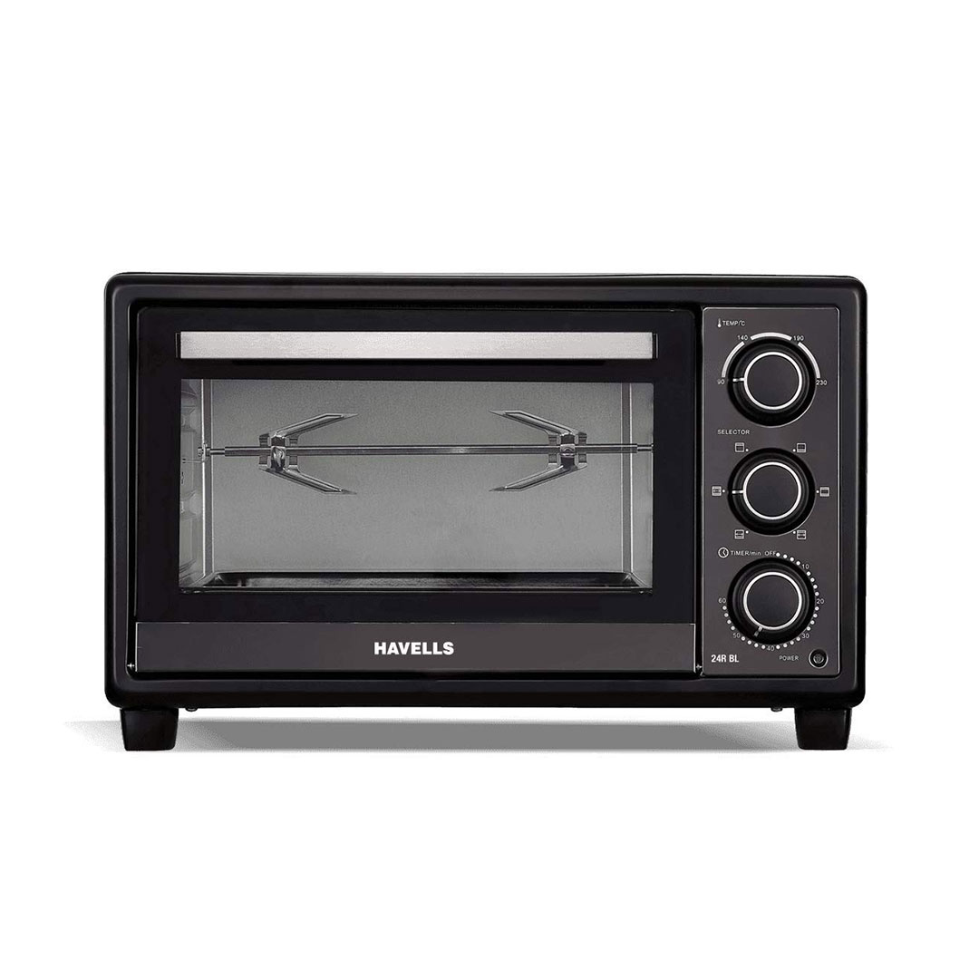 Havells 24R OTG Stainless Steel Oven Toaster Grill, 1380watt, Black