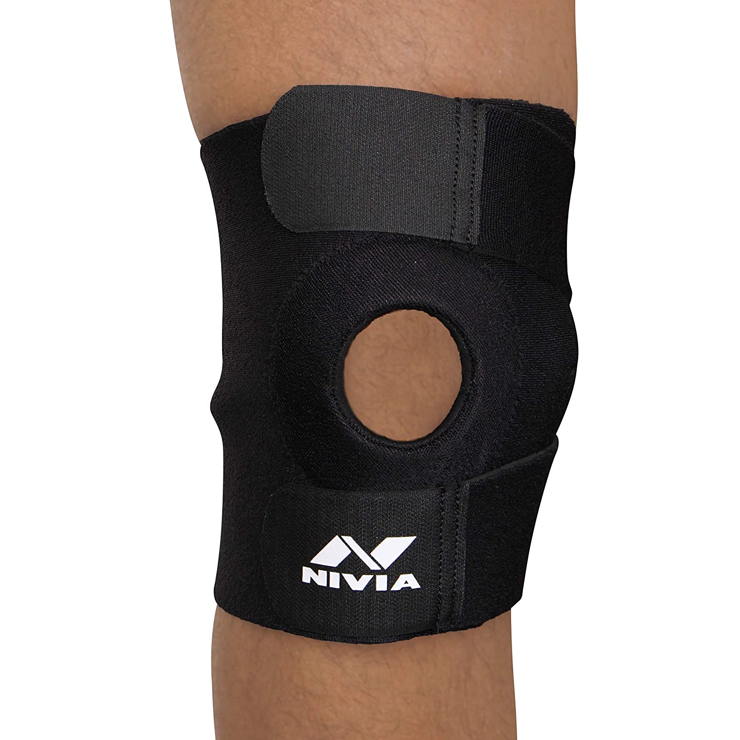 NIVIA Orthopedic Basic Knee Patela Support (Black), Azha's Sports & Fitness  Store