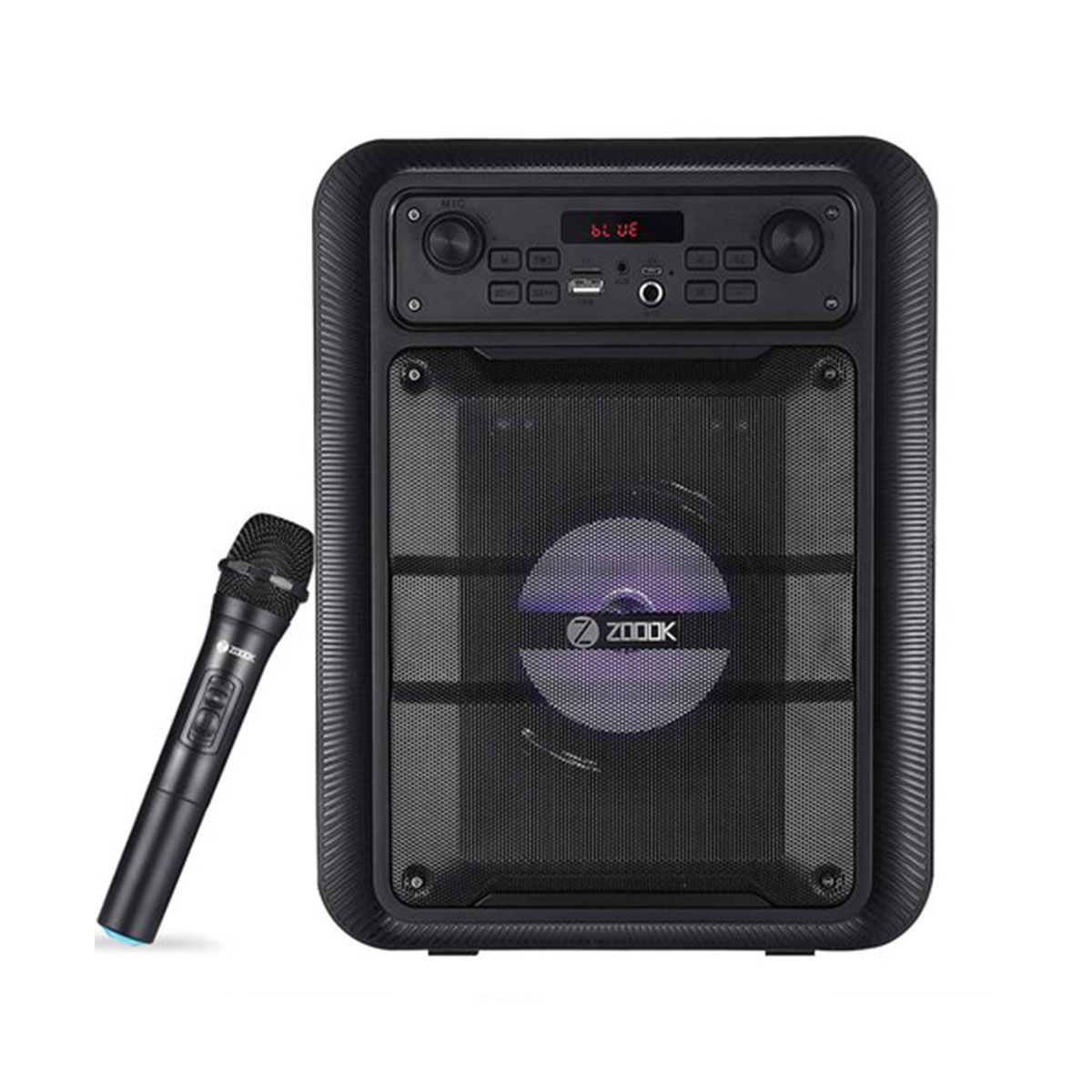 Zoook Rocker Thunder Pro Karaoke Bluetooth Party Speaker - Black