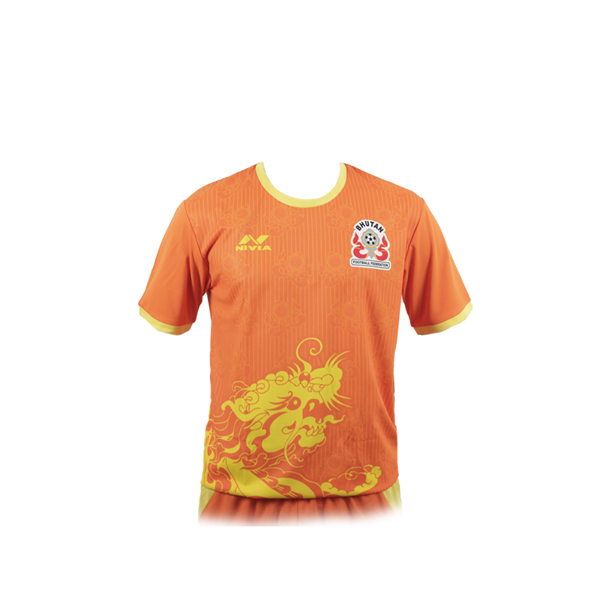NIVIA Sportswear Football Jersey - Orange & Yellow (Sizes S)