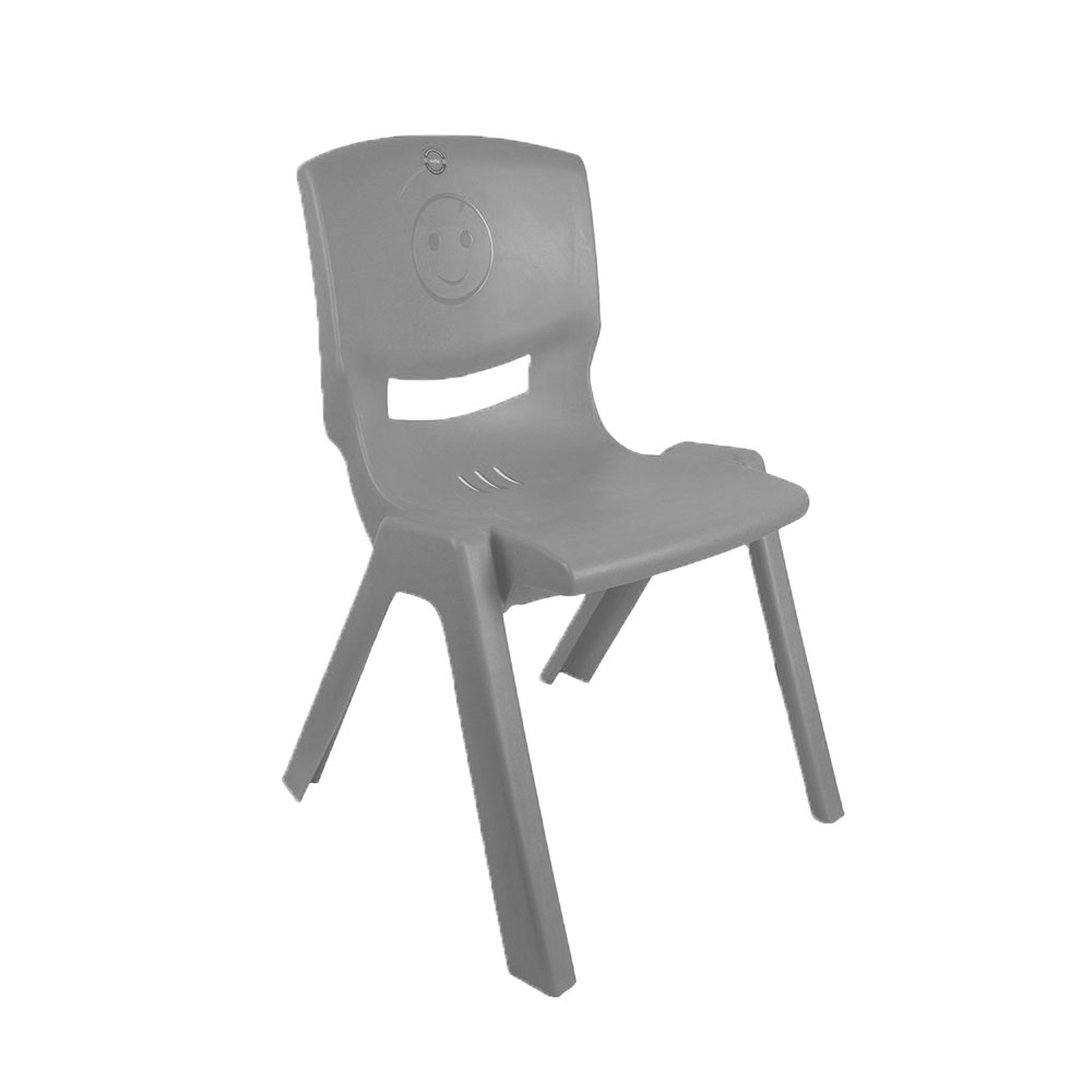 Cello Kids Armless Plastic Chair, For Home And Play School - Grey