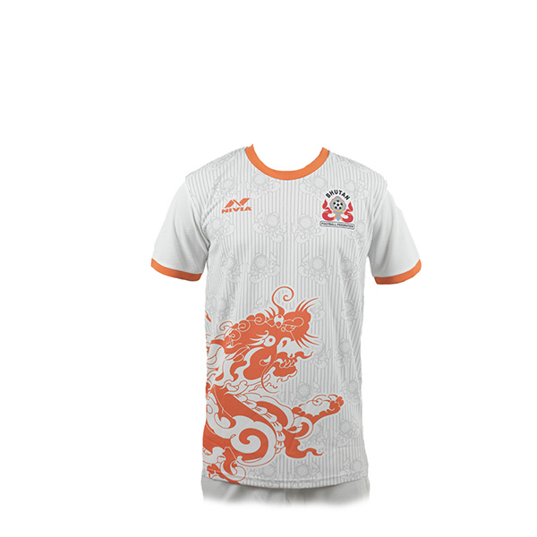 NIVIA Sportswear Football Jersey - White & Orange (Sizes 3XL