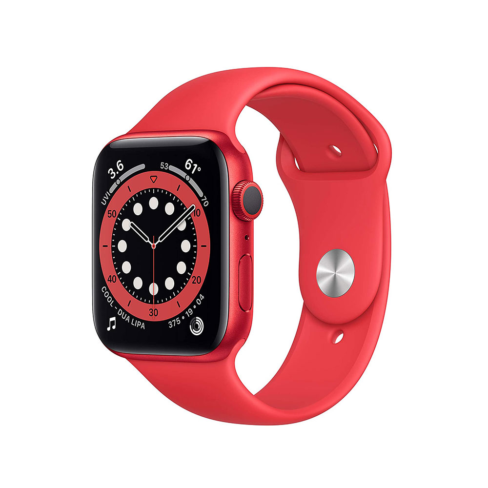 Apple Watch Series 6 (GPS) - Aluminum Case with Red Sport Band | 40mm