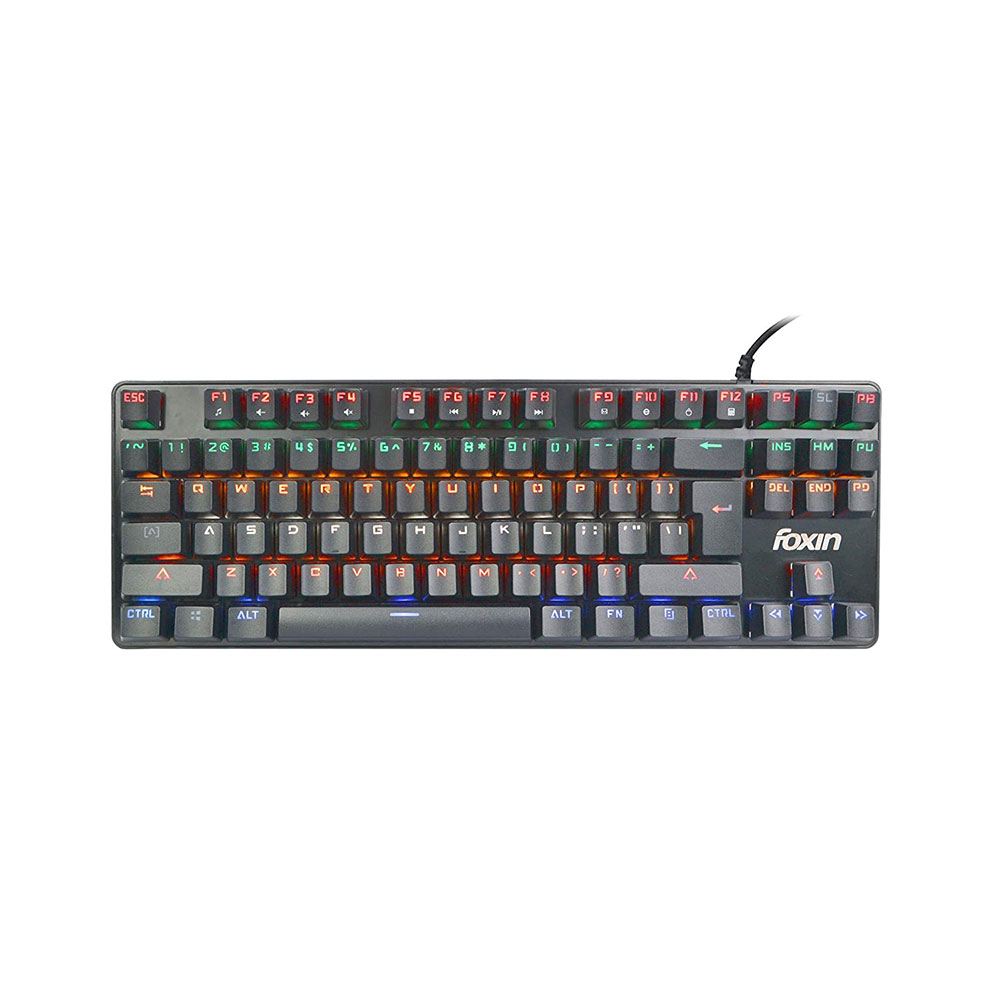 Foxin FMK-1002 RGB Backlit Semi-Mechanical Gaming Keyboard (Black)