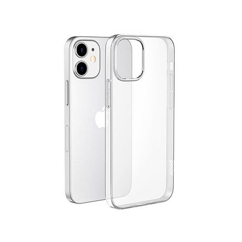 Hoco iPhone 12 / 12 Pro “Light Series” Phone Case Back Cover | Transparent & Black Transparent