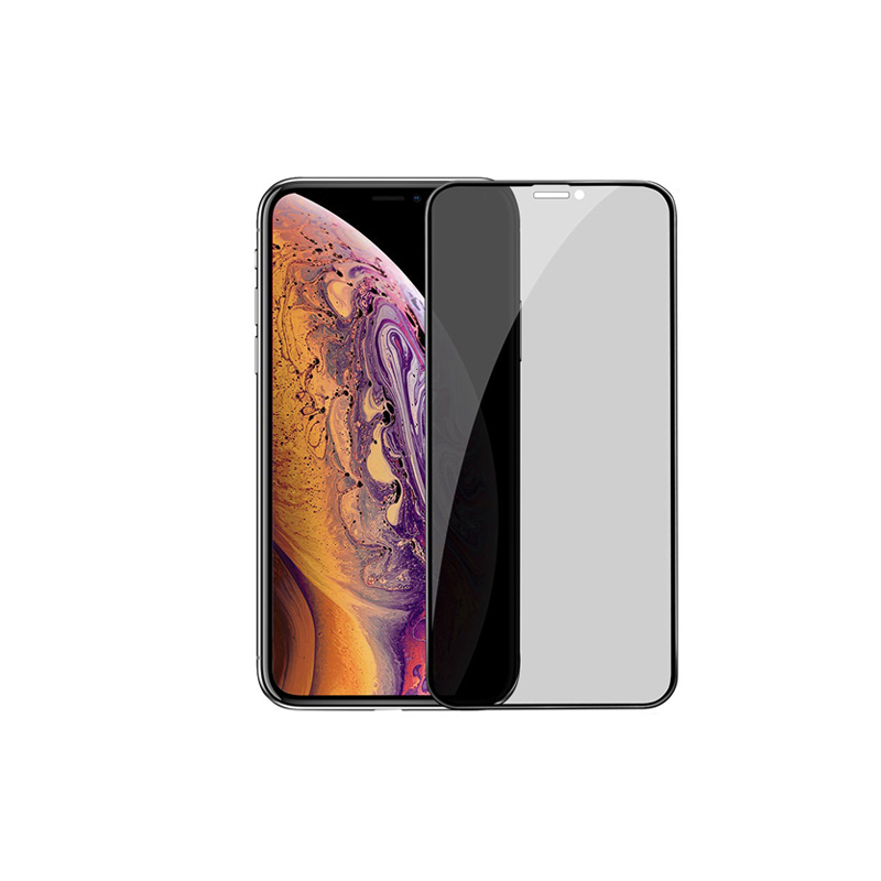 Hoco Shatterproof Edges Full Screen Anti-Spy Tempered Glass For iPhone XR/11, A13, Screen Guard | Black