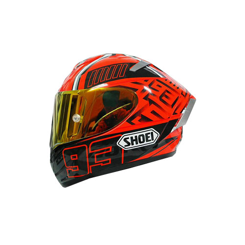 Shoei Full Face Helmet Motorcycle X14 Spirit 3 Motorbike V4 Red Marc Marquez 93 | XXL