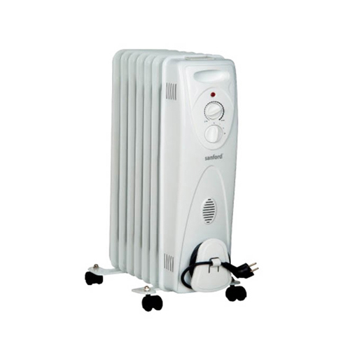 Sanford Room Heater SF1204OH-7 Oil Heater | 1500W Thermostat Knob, 7 Fins
