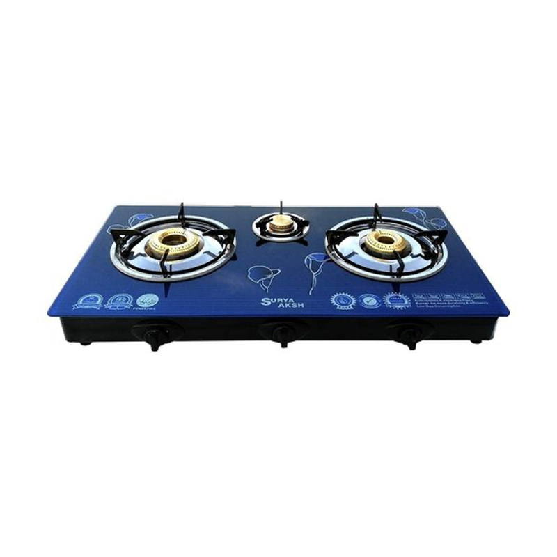 Surya glass clearance top gas stove