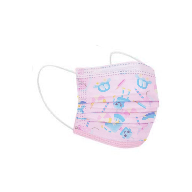 50 Pieces Disposable Medical Face Mask for Kids - Pink