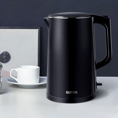 Supor Household Electric Kettle 1.7L Fast Boiling Water Boiler British Imported Thermostat 304 Stainless Steel Material