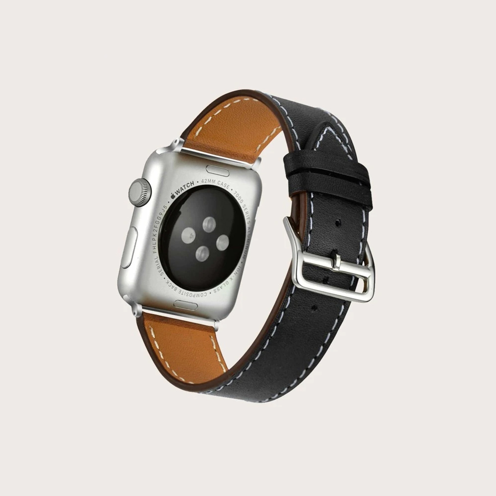 Shein - PU Leather Apple Watchband Black | 38-40mm
