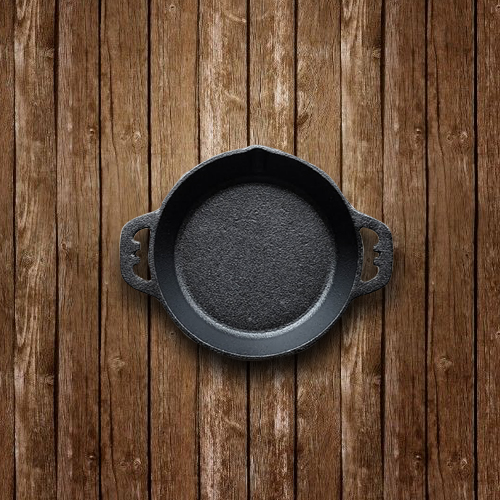 Promotional Offer König Pre-Seasoned Cast Iron Skillet, Two ears, 6 inches , 0.8Kg