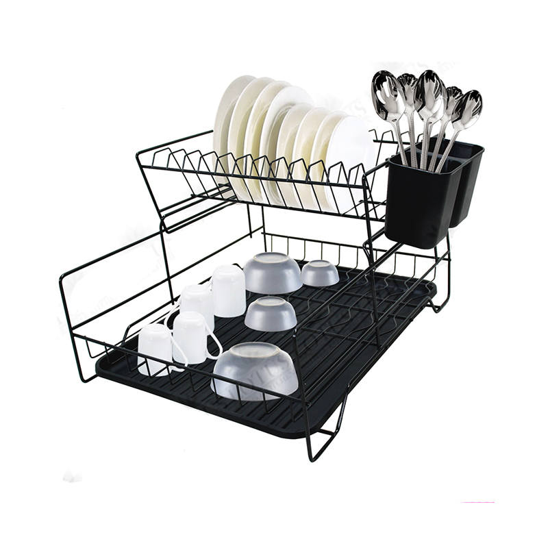 Kitchen Dish Storage Rack For Cupboard, Removable Basket With