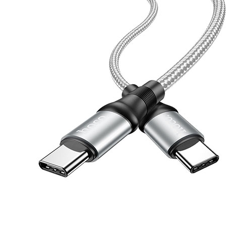 Hoco Cable Type-C To Type-C “X50 Exquisito” 100W Charging Data Sync, 2M Length | Black and Grey