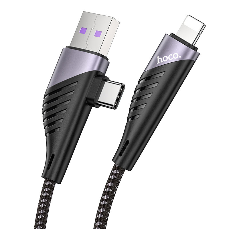 Hoco Cable 2-in-1 USB / Type-C to Lightning “U95 Freeway” PD