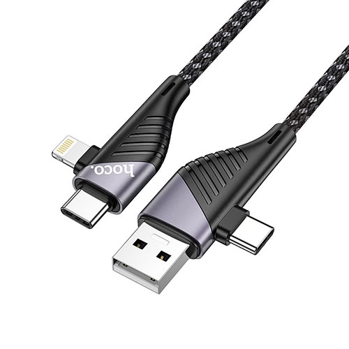 Hoco U95 4 In 1 Illustrious Multifunction PD Fast Charging Data Cable