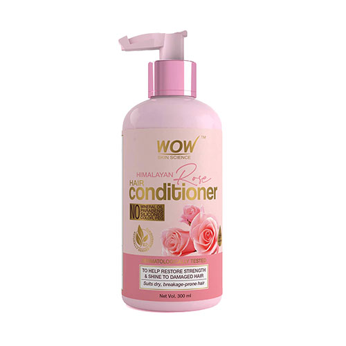 Wow Skin Science Himalayan Rose Hair Conditioner with Rose Hydrosol, Coconut Oil, Almond Oil & Argan Oil | 300ML