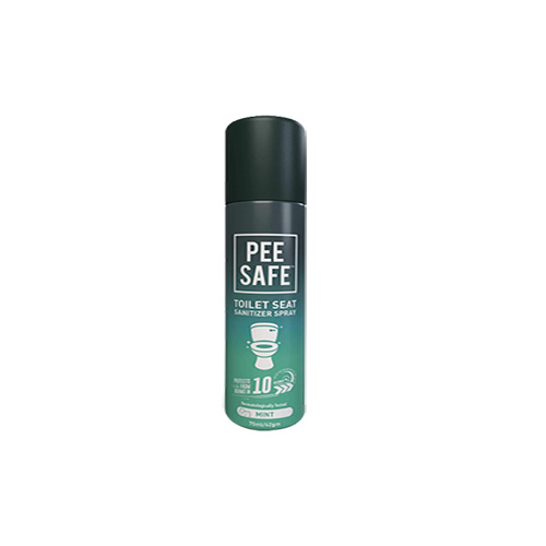 Pee Safe Toilet Seat Sanitizer Spray (300 ml) - Mint Reduces The Risk of UTI & Other Infections Kills 99.9% Germs & Travel Friendly