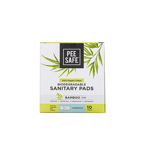 Pee Safe Biodegradable Sanitary Pads, Size, 315 mm