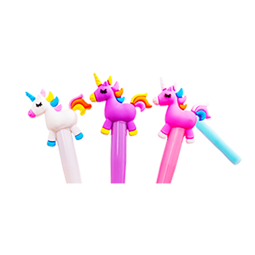 Cute Cartoon Colorful Unicorn Horse Gel Ink Ball Point Pens, 4 pics