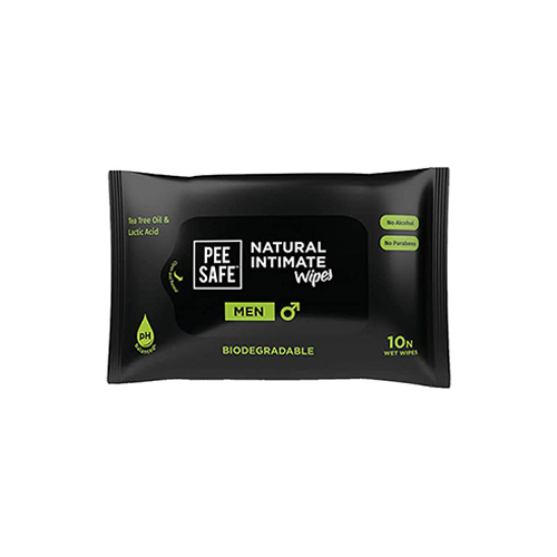 Pee Safe Natural Intimate Wipes for Men