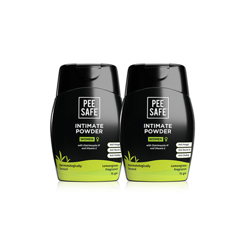 Pee Safe Intimate Powder For Women With Lemongrass Fragrance, 75 g