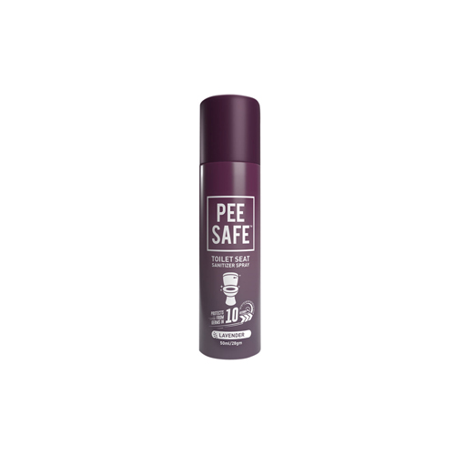 Pee Safe Toilet Seat Sanitizer Spray (75 ml) - Lavender Deodorizer Spray With A Pleasant Fragrance Of Lavender & Travel Friendly