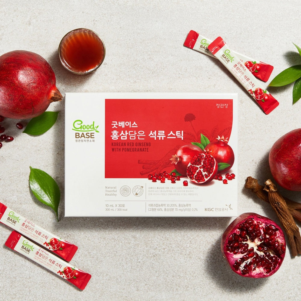 Korean Red Ginseng with Pomegranate Stick, 10ml x 30 Sticks