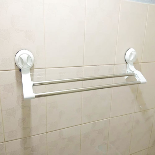 Wall Suction Hanger, Stainless Steel Folding Towel Rack For Bathroom / Towel Stand/Hanger / Bathroom Accessories, Small