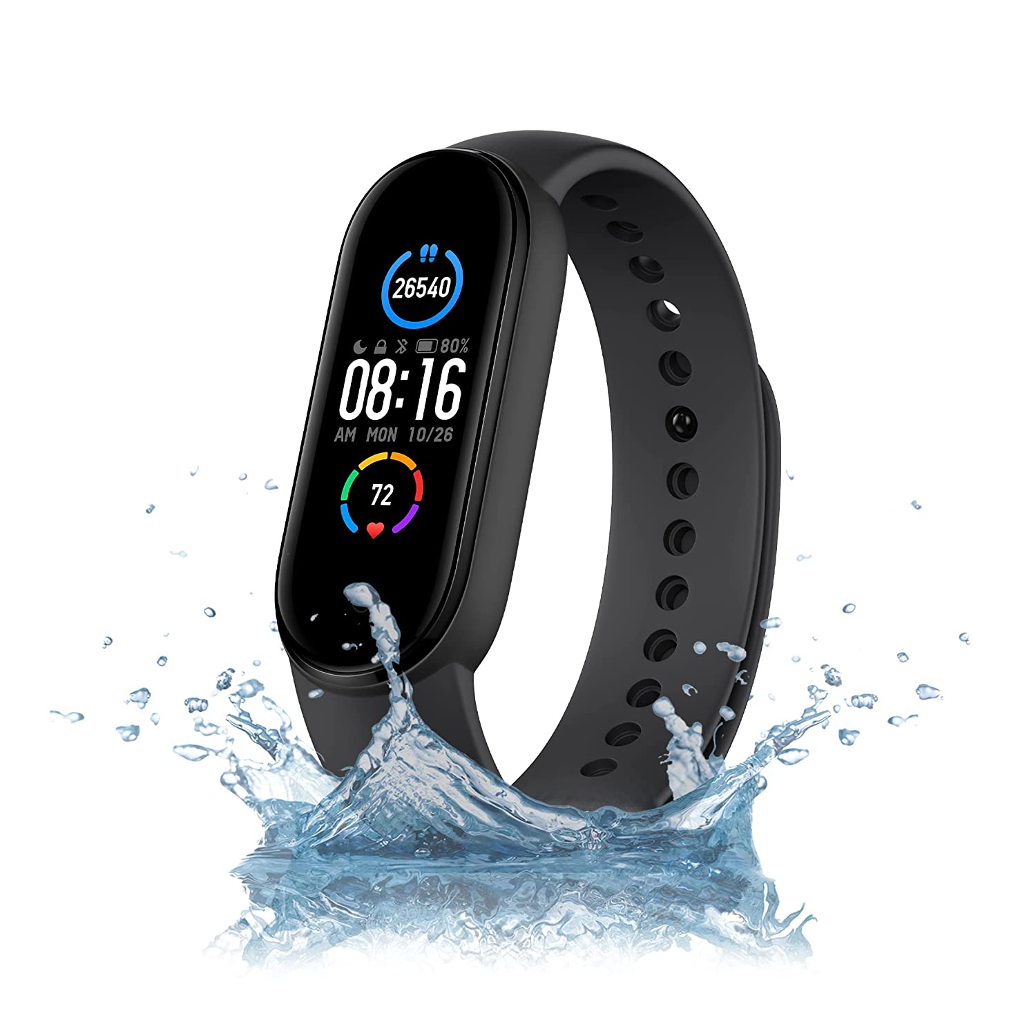 Mi Smart Band 5 – India’s No. 1 Fitness Band, 1.1" (2.8 cm) AMOLED Color Display, Magnetic Charging, 2 Weeks Battery Life, Personal Activity Intelligence (PAI)