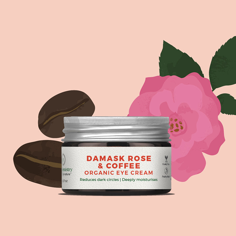 Juicy Chemistry Damask Rose & Coffee Organic Eye Cream - 5gm/0.18oz