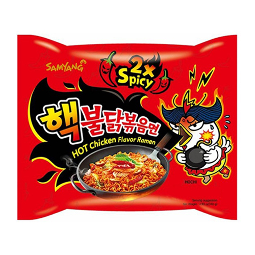 Samyang 2X Spicy Instant Noodle - Packet - Buldak Hot Chicken Flavor Ramen - 140g