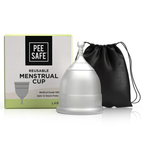 Pee Safe, Reusable Menstrual Cup || Large, (Pack of 1)