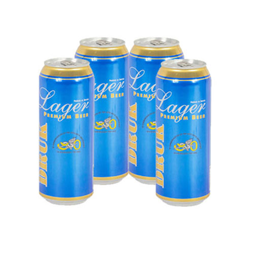 Druk Lager Premium Beer || Pack of 4 Can || 500ml
