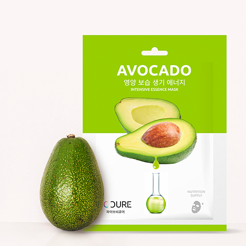 Korean 5C Cure Avocado Intensive Essence Mask, 25ml