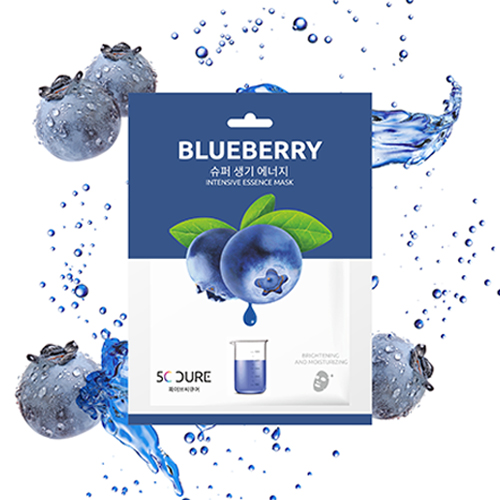 Korean 5C Cure Blueberry Intensive Essence Mask, 25ml