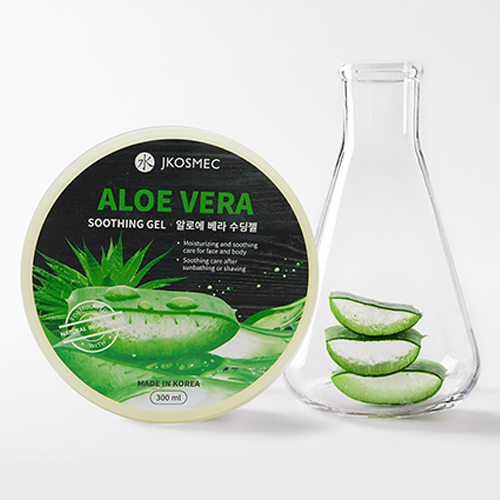 Korean Jkosmec Aloe Vera Multifunctional Soothing Gel, 300ml