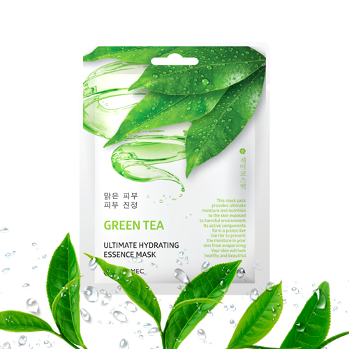Korean Jkosmec Green Tea Ultimate Hydrating Essence Mask, 25ml